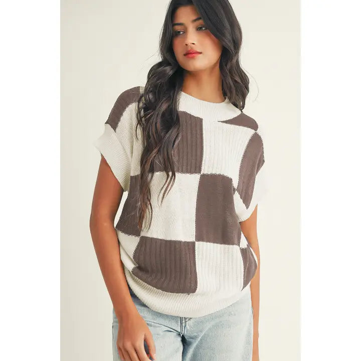 Color Black Crew Neck Short Sleeve Sweater-Deadwood South Boutique & Company LLC-Deadwood South Boutique, Women's Fashion Boutique in Henderson, TX