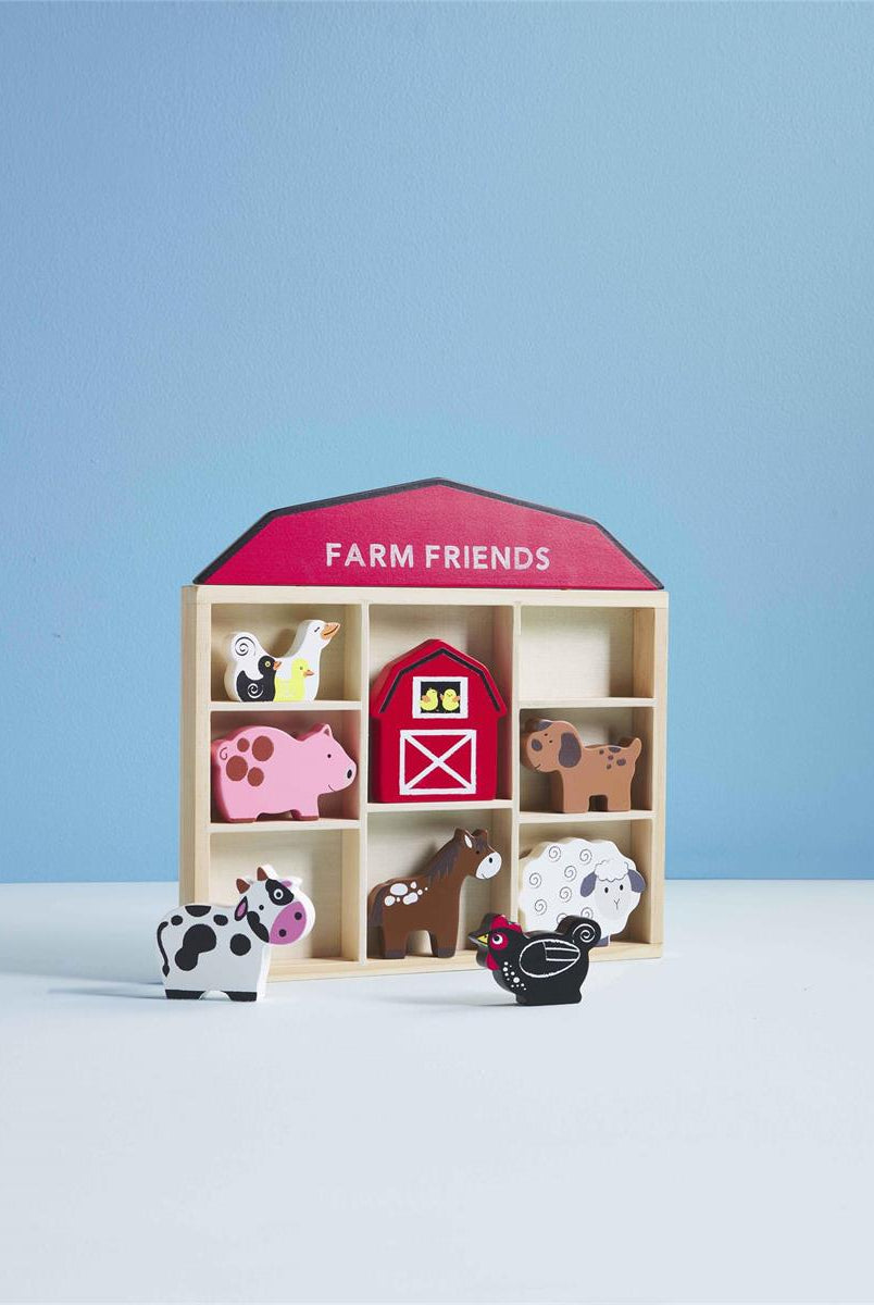 Mud Pie Wooden Barn Animal Farm Set-Toys-Deadwood South Boutique & Company-Deadwood South Boutique, Women's Fashion Boutique in Henderson, TX