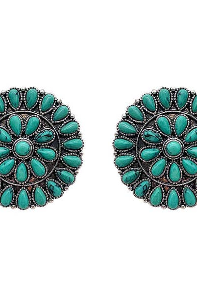 The Concho Fashion Earrings-Earrings-Deadwood South Boutique & Company-Deadwood South Boutique, Women's Fashion Boutique in Henderson, TX