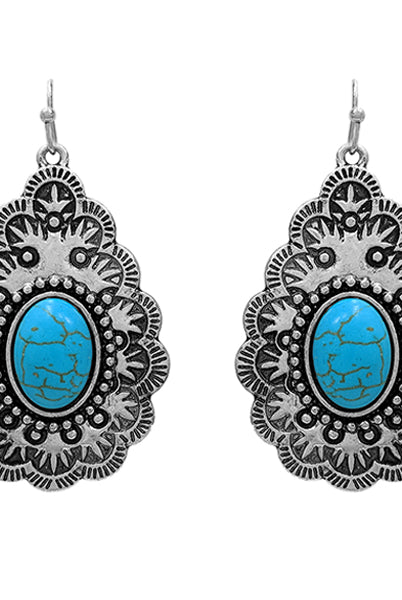 Mildreth Western Fashion Earrings-Earrings-Deadwood South Boutique & Company-Deadwood South Boutique, Women's Fashion Boutique in Henderson, TX