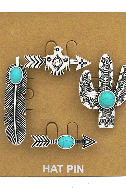 Western Fashion Hat Pins-Hat Pins-Deadwood South Boutique & Company-Deadwood South Boutique, Women's Fashion Boutique in Henderson, TX