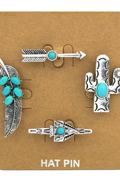 Western Fashion Hat Pins-Hat Pins-Deadwood South Boutique & Company-Deadwood South Boutique, Women's Fashion Boutique in Henderson, TX