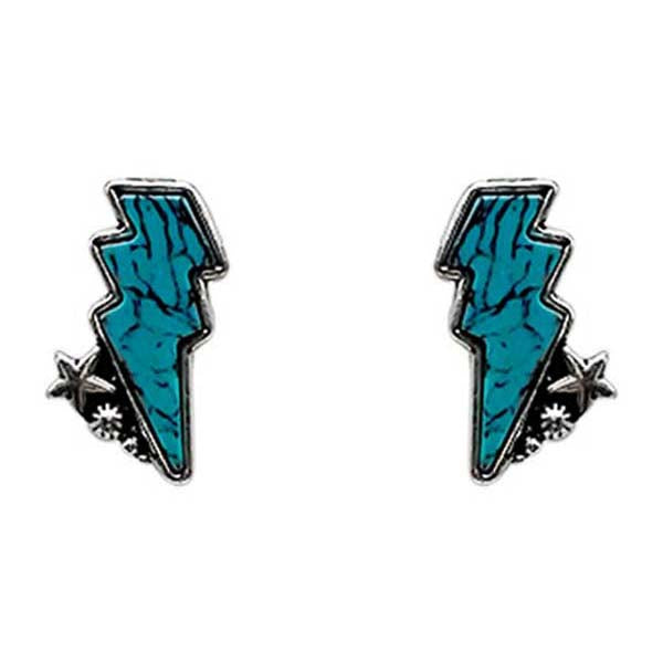 Lucy Lighting Bolt Fashion Stud Earrings-Earrings-Deadwood South Boutique & Company-Deadwood South Boutique, Women's Fashion Boutique in Henderson, TX