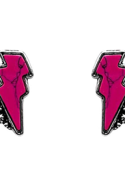 Lucy Lighting Bolt Fashion Stud Earrings-Earrings-Deadwood South Boutique & Company-Deadwood South Boutique, Women's Fashion Boutique in Henderson, TX