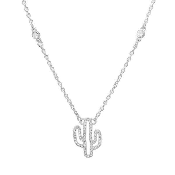 Cactus Cutie Fashion Necklace-Jewelry-Deadwood South Boutique & Company LLC-Deadwood South Boutique, Women's Fashion Boutique in Henderson, TX