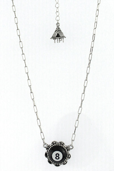 The Eight Baller Fashion Necklace-Jewelry-Deadwood South Boutique & Company LLC-Deadwood South Boutique, Women's Fashion Boutique in Henderson, TX