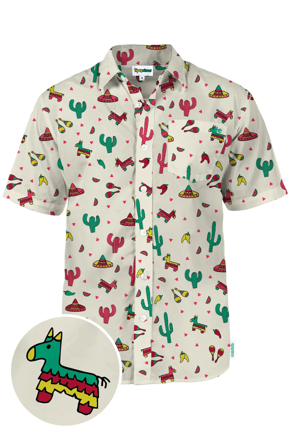 Cantina Captain Hawaiian Button Up Shirt-Short Sleeves-Deadwood South Boutique & Company-Deadwood South Boutique, Women's Fashion Boutique in Henderson, TX