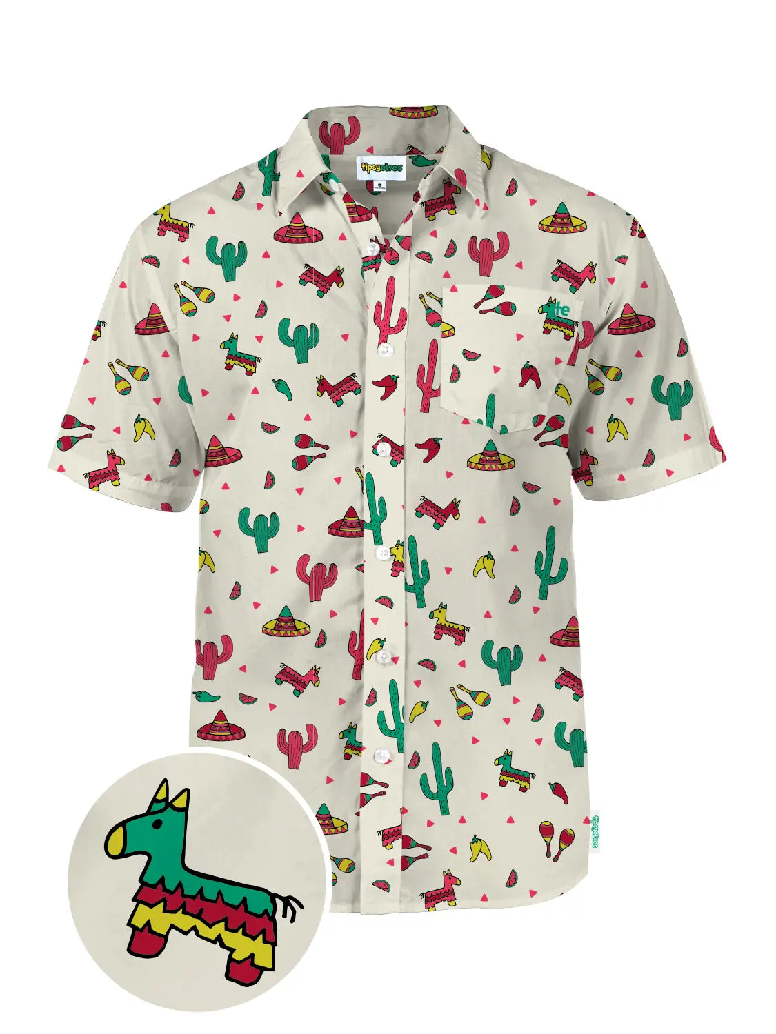 Cantina Captain Hawaiian Button Up Shirt-Short Sleeves-Deadwood South Boutique & Company-Deadwood South Boutique, Women's Fashion Boutique in Henderson, TX