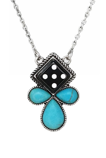 Check The Dice Fashion Necklace-Jewelry-Deadwood South Boutique & Company LLC-Deadwood South Boutique, Women's Fashion Boutique in Henderson, TX