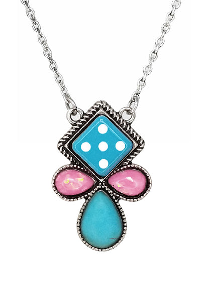 Check The Dice Fashion Necklace-Jewelry-Deadwood South Boutique & Company LLC-Deadwood South Boutique, Women's Fashion Boutique in Henderson, TX