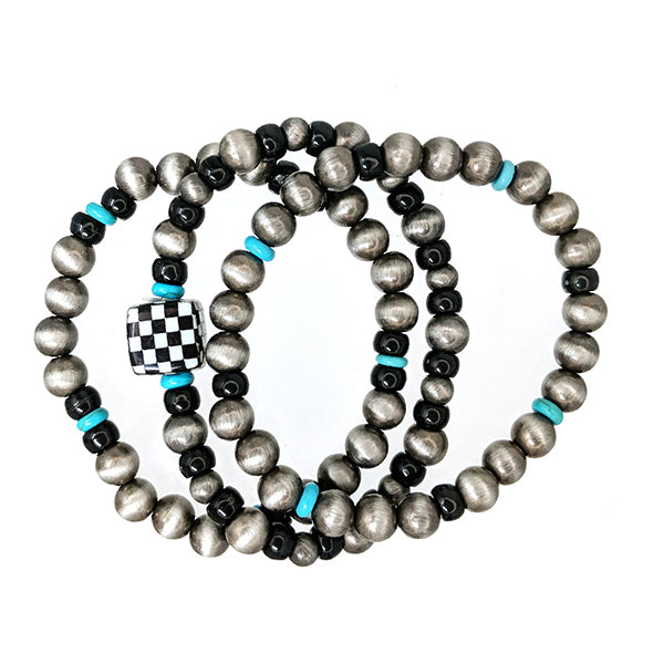 Checks and Balances Fashion Bracelet Set-Jewelry-Deadwood South Boutique & Company LLC-Deadwood South Boutique, Women's Fashion Boutique in Henderson, TX