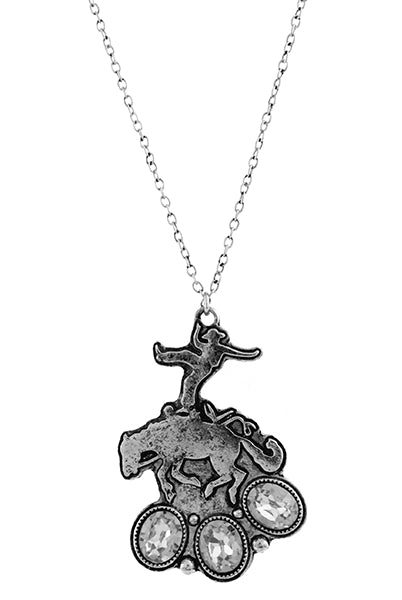 Bronc Buster Fashion Necklace-Jewelry-Deadwood South Boutique & Company LLC-Deadwood South Boutique, Women's Fashion Boutique in Henderson, TX
