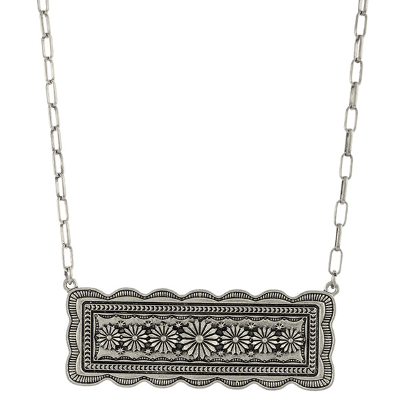 Harper Silver Bar Fashion Necklace-Jewelry-Deadwood South Boutique & Company LLC-Deadwood South Boutique, Women's Fashion Boutique in Henderson, TX
