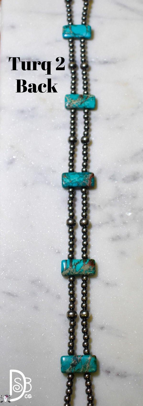 13” Sterling Silver Pearls & Rectangle Variscite Turquoise Choker - Deadwood South Boutique & Company LLC