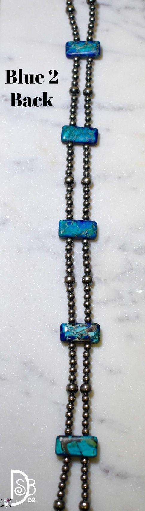 13” Sterling Silver Pearls & Rectangle Variscite Turquoise Choker - Deadwood South Boutique & Company LLC