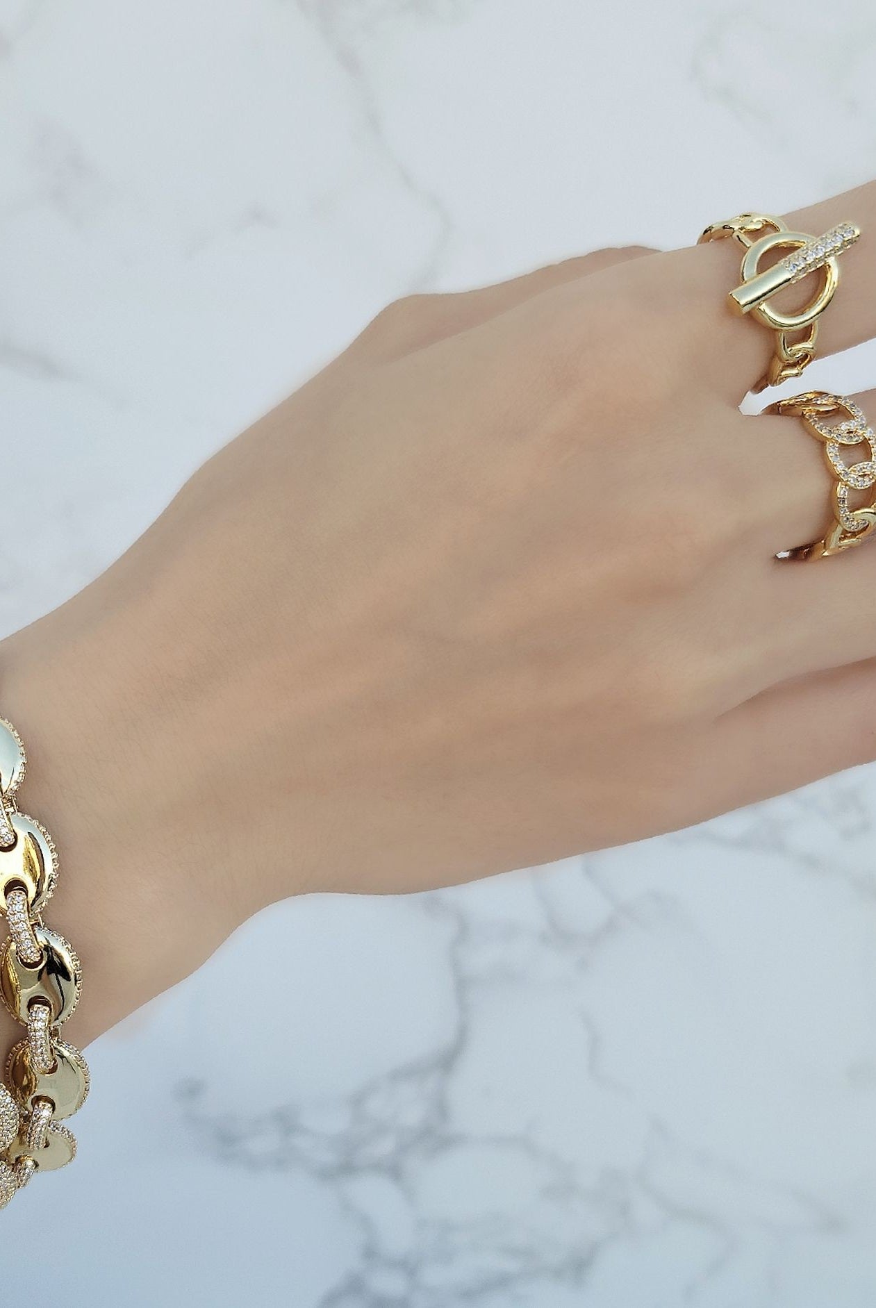 OMG Curb Chain Ring-Rings-Deadwood South Boutique & Company LLC-Deadwood South Boutique, Women's Fashion Boutique in Henderson, TX