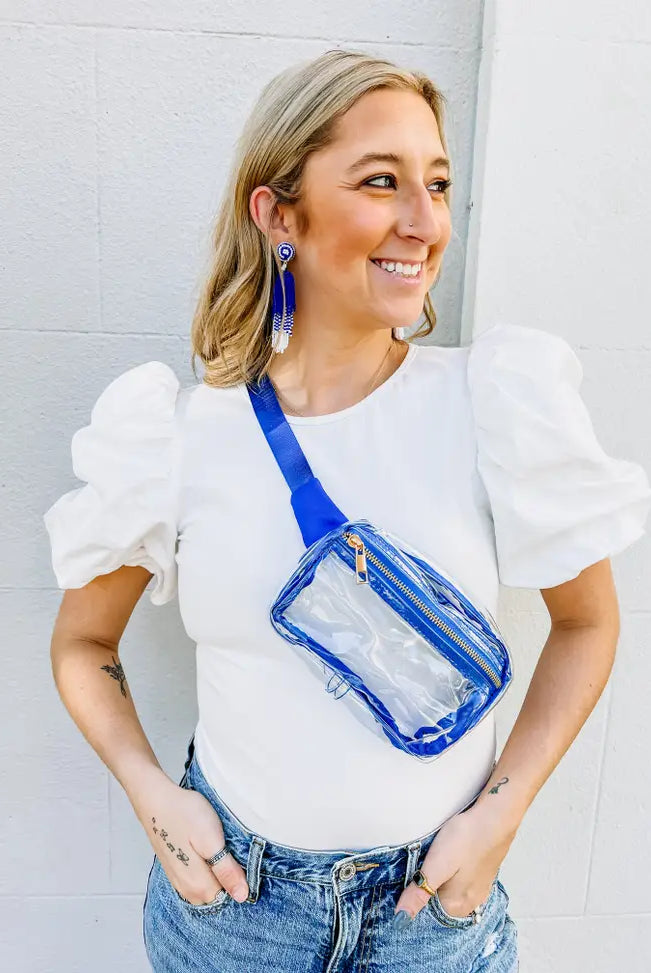 Ferris Clear Belt Bag-Bags & Purses-Deadwood South Boutique & Company-Deadwood South Boutique, Women's Fashion Boutique in Henderson, TX