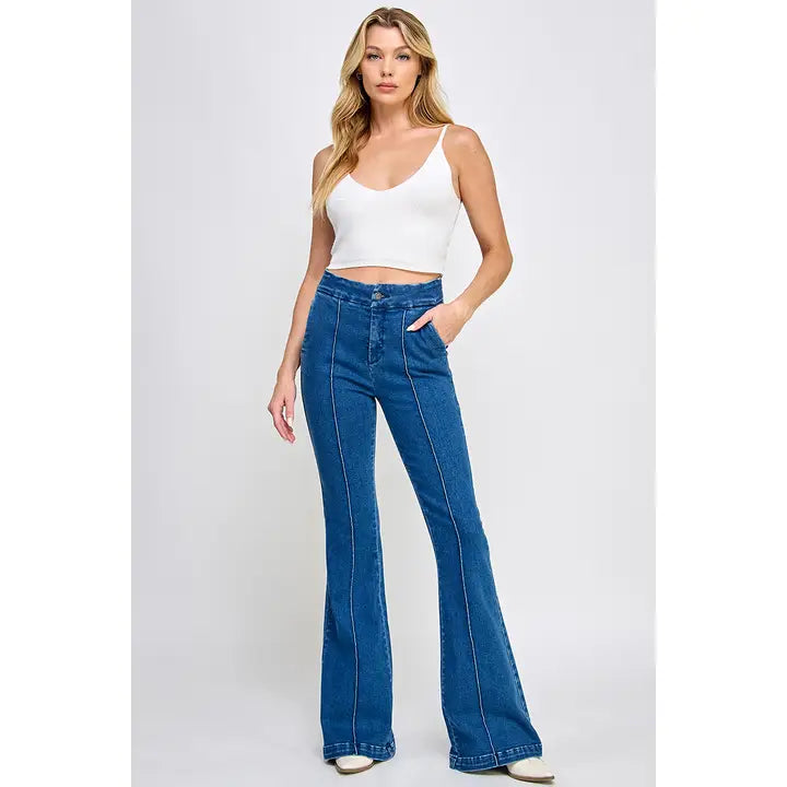 Special A Seaming Trouser Jean-Bottoms-Deadwood South Boutique & Company LLC-Deadwood South Boutique, Women's Fashion Boutique in Henderson, TX