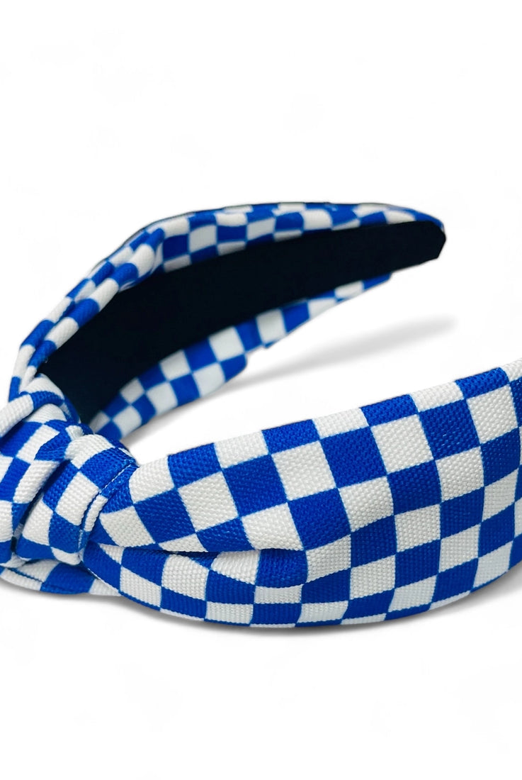 Checkered Game Day Headband-Accessories-Deadwood South Boutique & Company LLC-Deadwood South Boutique, Women's Fashion Boutique in Henderson, TX