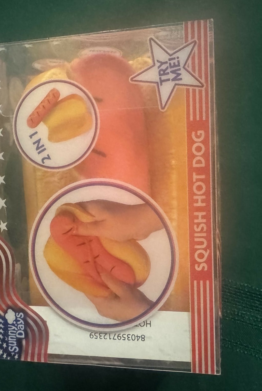 2 in 1 squish hot dog - Deadwood South Boutique & Company LLC
