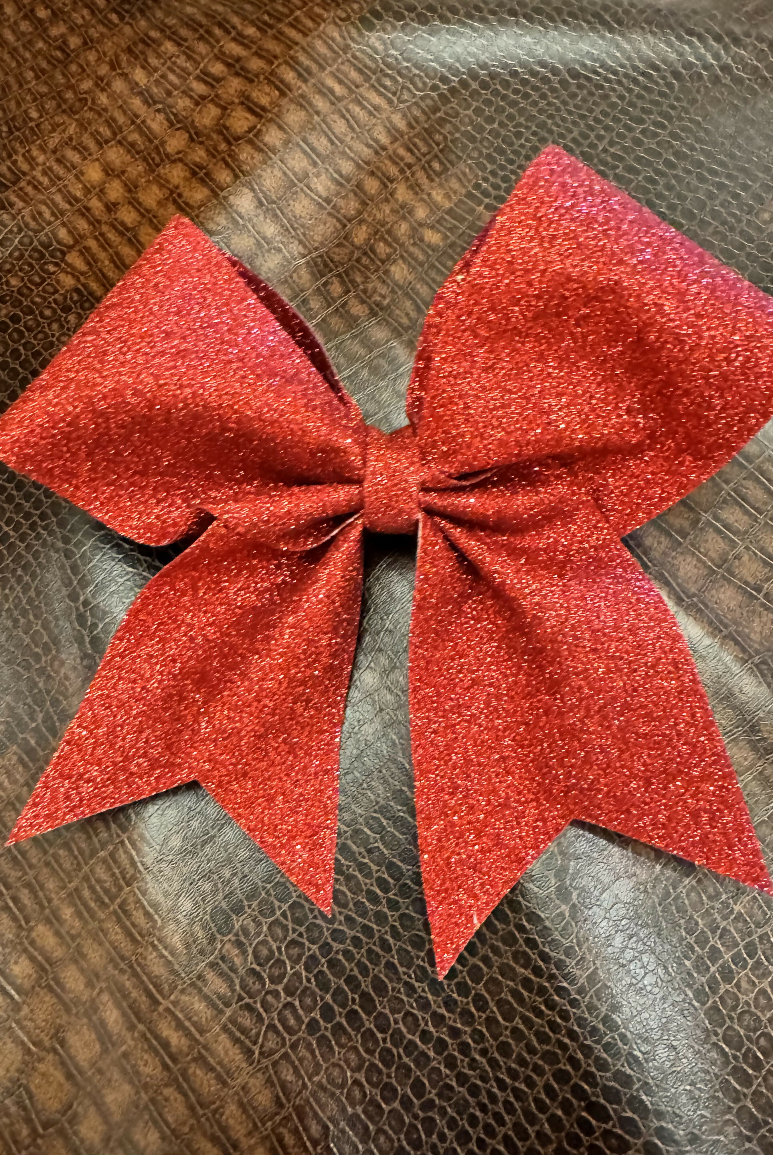Glitter Cheer Bow-Accessories-Faithful Glow-Deadwood South Boutique, Women's Fashion Boutique in Henderson, TX