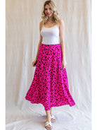 Lauren Pink Leopard Circle Skirt-Skirts-Deadwood South Boutique & Company-Deadwood South Boutique, Women's Fashion Boutique in Henderson, TX