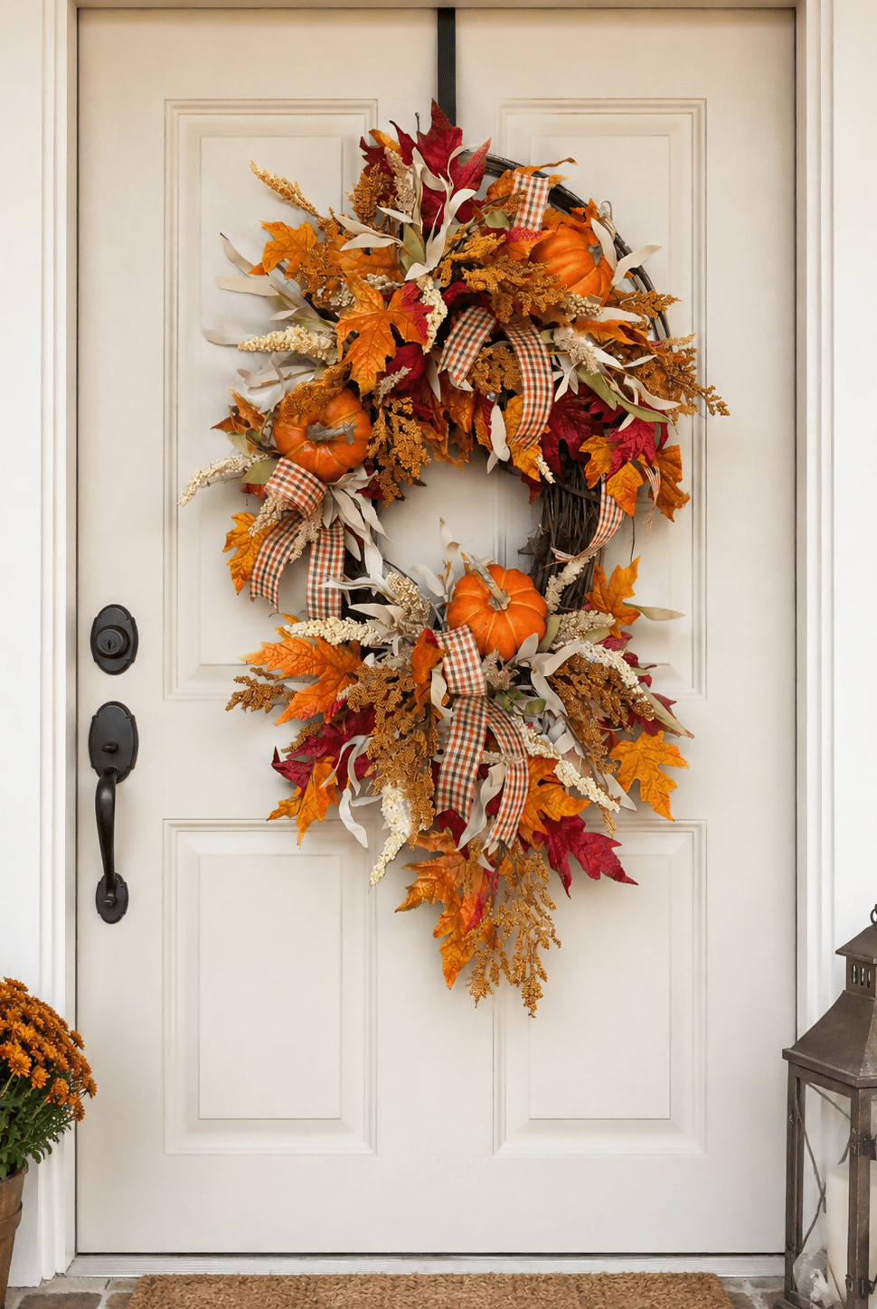 3 pumpkin wreath - Deadwood South Boutique & Company LLC