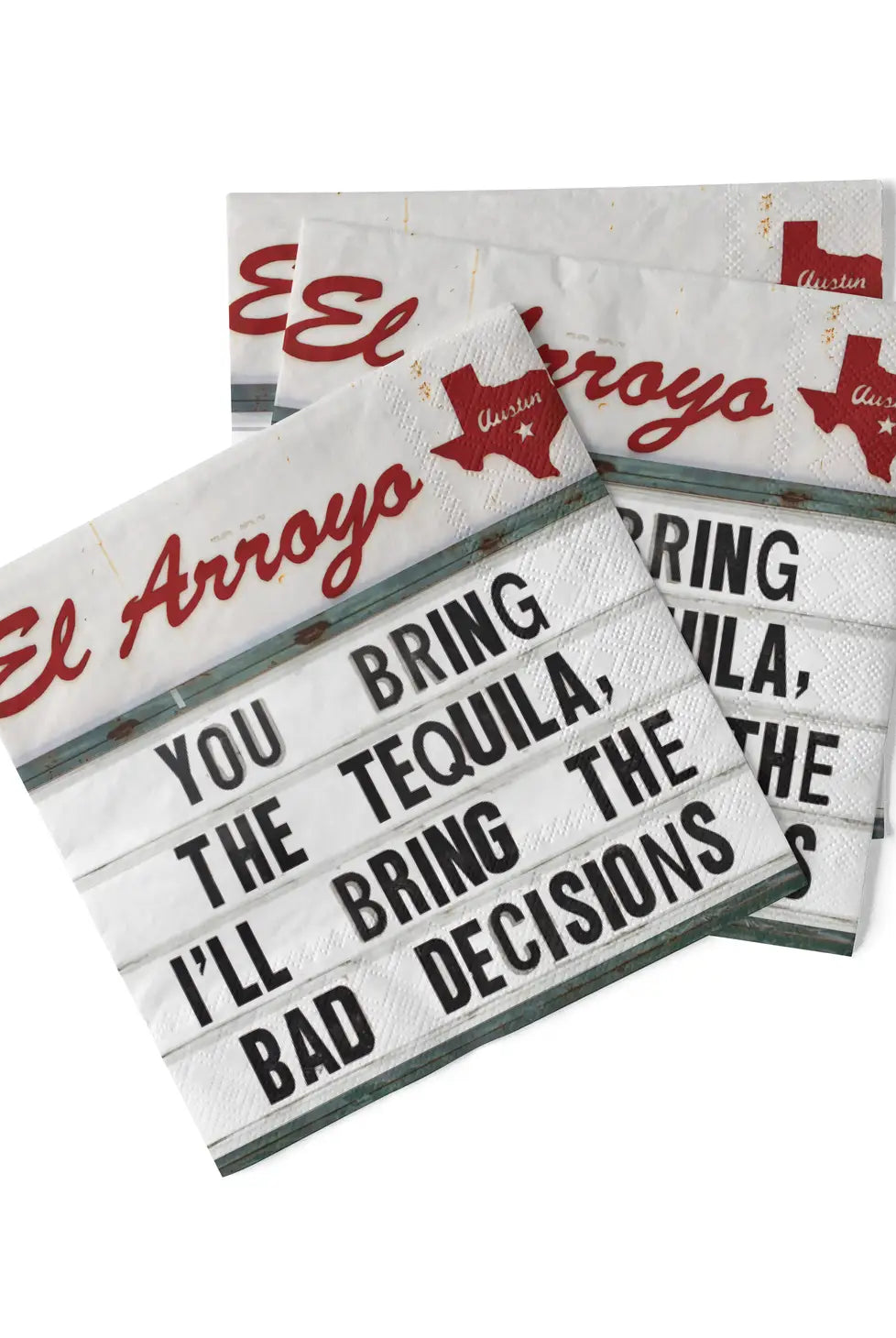 El Arroyo Cocktail Napkins-Bad Decisions-Gift-Deadwood South Boutique & Company-Deadwood South Boutique, Women's Fashion Boutique in Henderson, TX