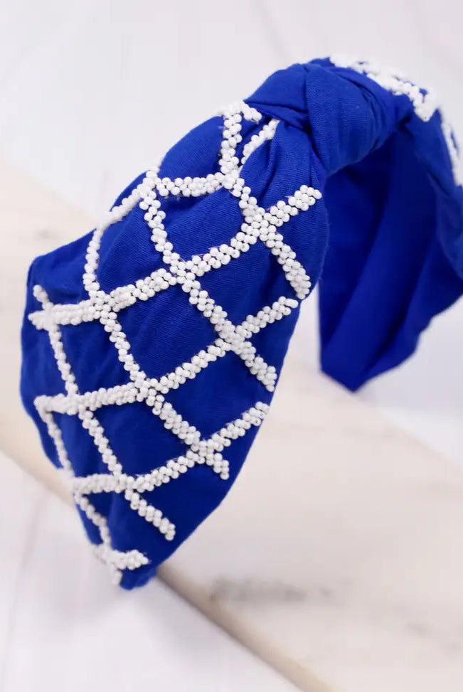 Defense Beaded Royal Headband-Headbands-Deadwood South Boutique & Company-Deadwood South Boutique, Women's Fashion Boutique in Henderson, TX