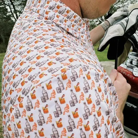 Old Fashion Men's Polo-Men's Shirt-Deadwood South Boutique & Company LLC-Deadwood South Boutique, Women's Fashion Boutique in Henderson, TX