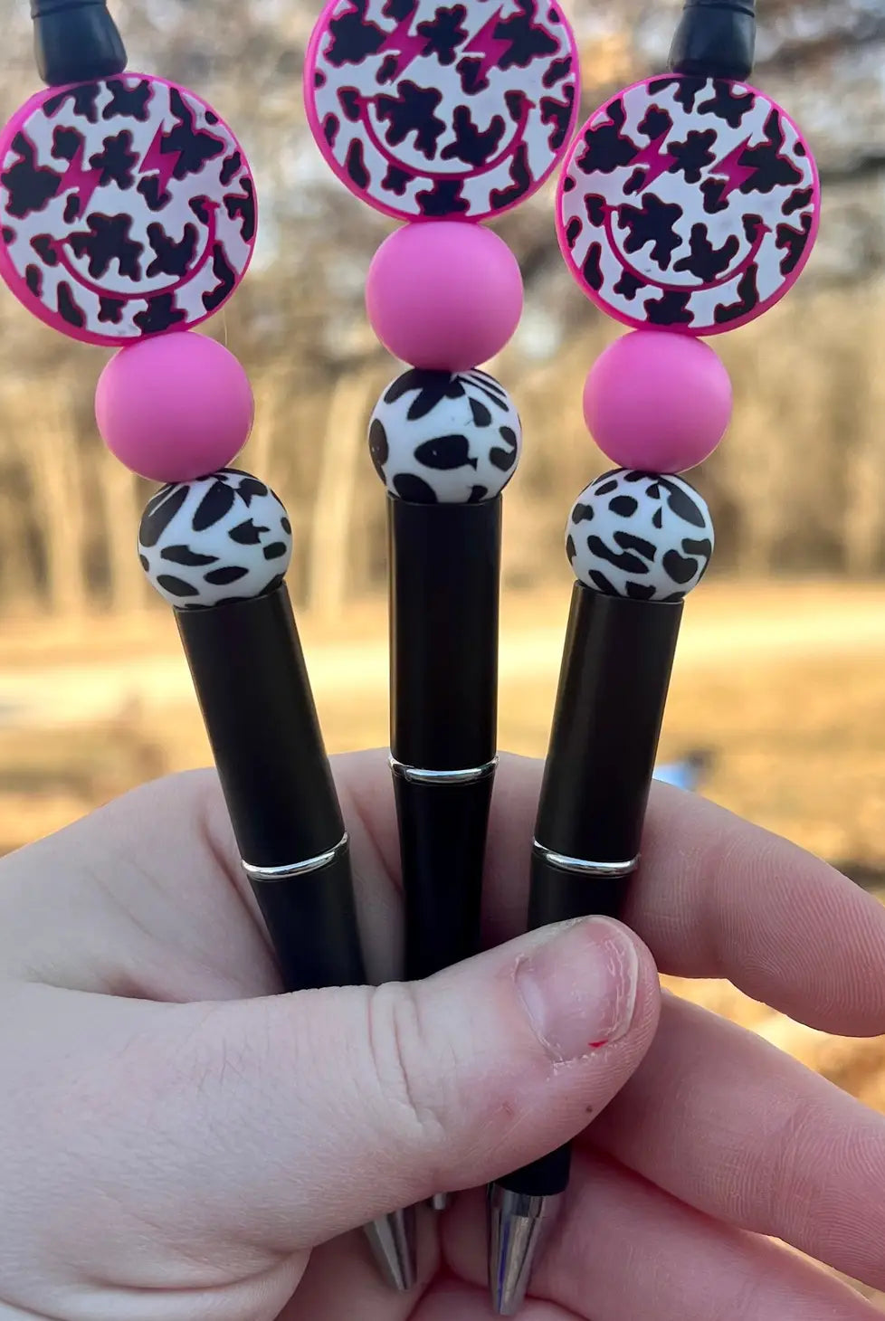 Cow Smile Beaded Pen-pens-Deadwood South Boutique & Company-Deadwood South Boutique, Women's Fashion Boutique in Henderson, TX