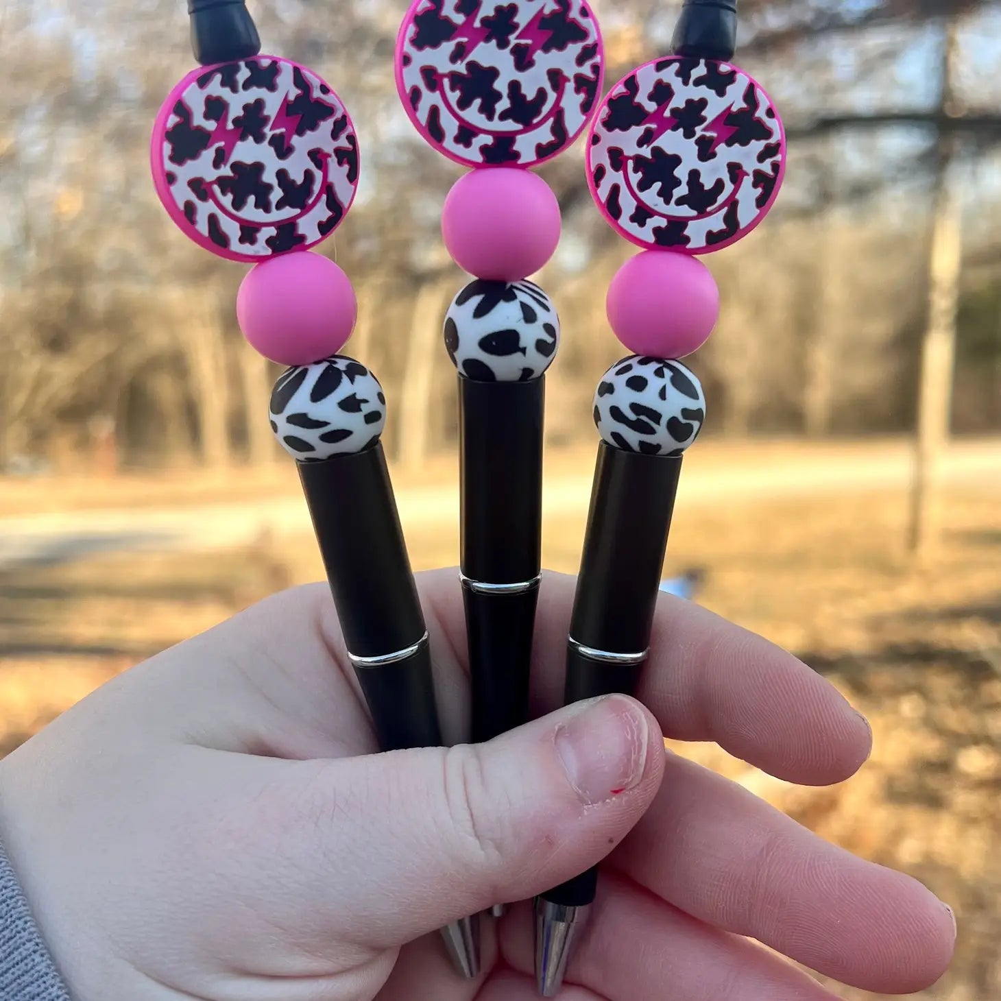 Cow Smile Beaded Pen-pens-Deadwood South Boutique & Company-Deadwood South Boutique, Women's Fashion Boutique in Henderson, TX