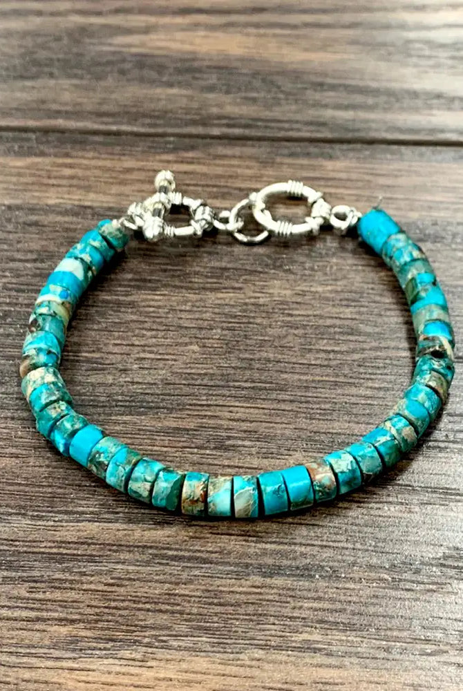 Turquoise Heishi Fashion Bracelet-Jewelry-Deadwood South Boutique & Company LLC-Deadwood South Boutique, Women's Fashion Boutique in Henderson, TX