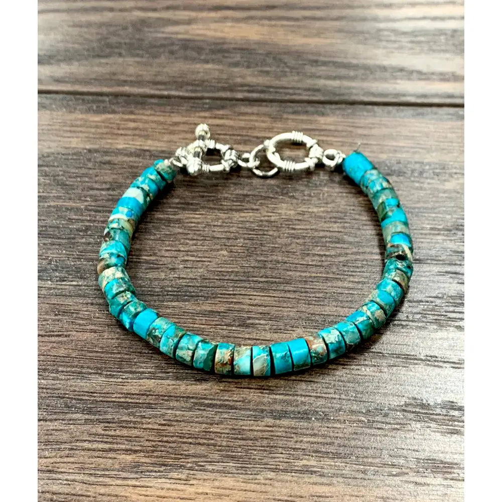 Turquoise Heishi Fashion Bracelet-Jewelry-Deadwood South Boutique & Company LLC-Deadwood South Boutique, Women's Fashion Boutique in Henderson, TX