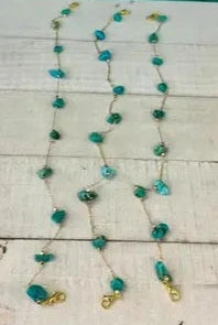 Turquoise Fashion Stone Trucker Cap Chain-Accessories-Deadwood South Boutique & Company-Deadwood South Boutique, Women's Fashion Boutique in Henderson, TX