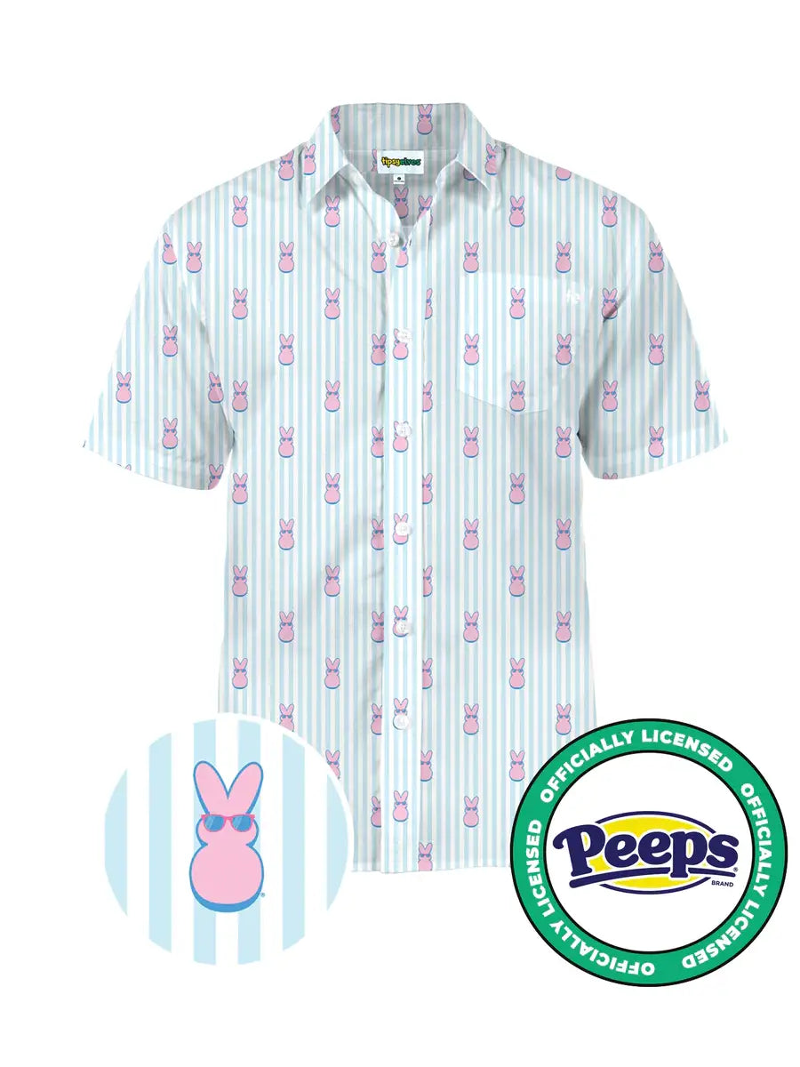 Peeps Shady Lil Sugar Button Down Shirt-Men's Shirt-Deadwood South Boutique & Company LLC-Deadwood South Boutique, Women's Fashion Boutique in Henderson, TX
