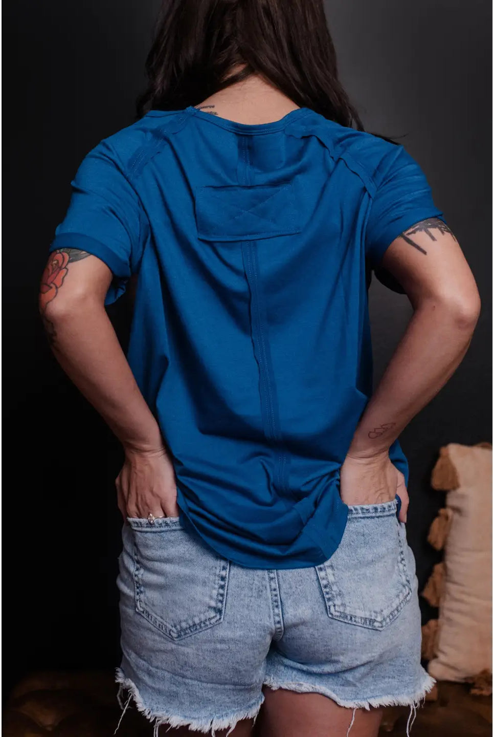 Patriotic Bronc Sequin Tee-Tops & Tees-Deadwood South Boutique & Company LLC-Deadwood South Boutique, Women's Fashion Boutique in Henderson, TX