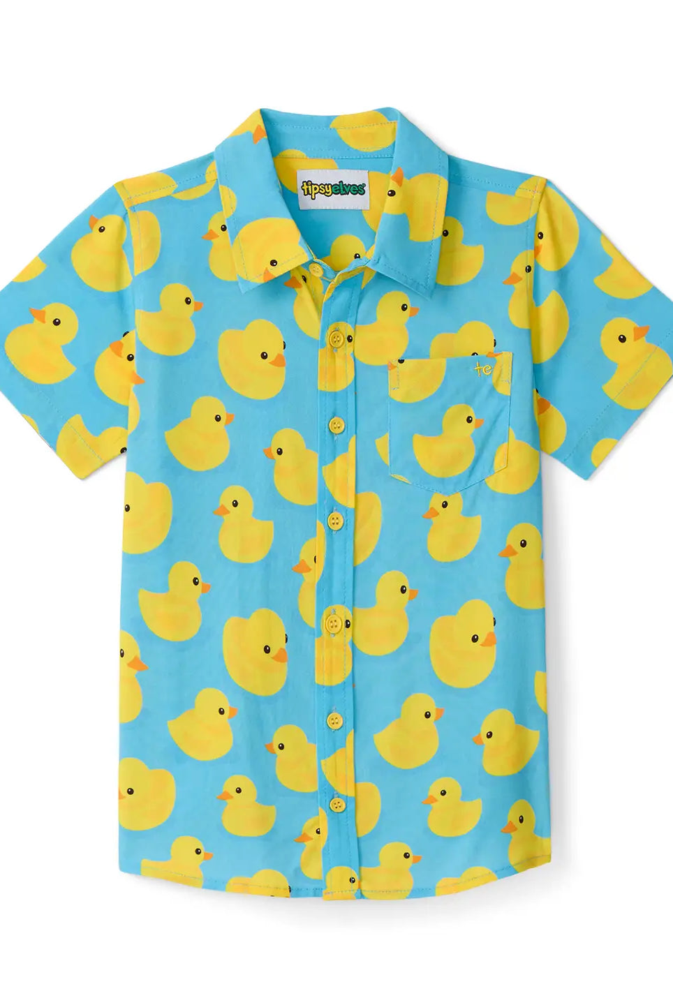 Rubber Ducky Youth Button Down Shirt-Youth Shirt-Deadwood South Boutique & Company LLC-Deadwood South Boutique, Women's Fashion Boutique in Henderson, TX