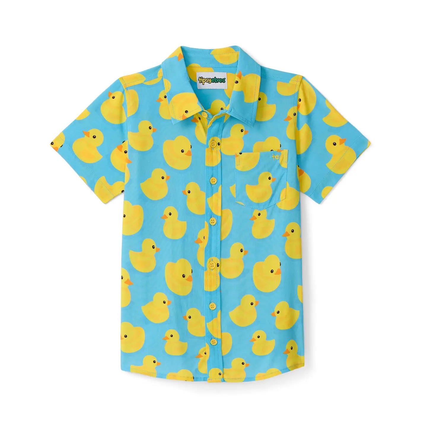 Rubber Ducky Youth Button Down Shirt-Youth Shirt-Deadwood South Boutique & Company LLC-Deadwood South Boutique, Women's Fashion Boutique in Henderson, TX