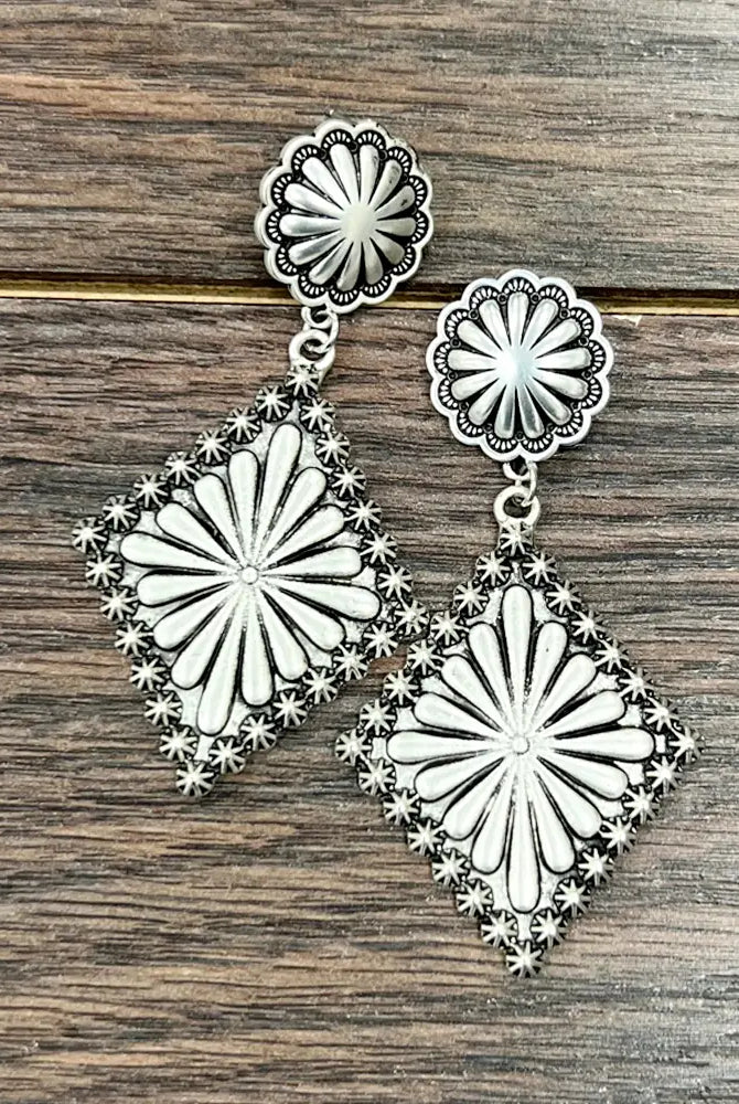 Crazy Concho Fashion Earrings-Jewelry-Deadwood South Boutique & Company LLC-Deadwood South Boutique, Women's Fashion Boutique in Henderson, TX