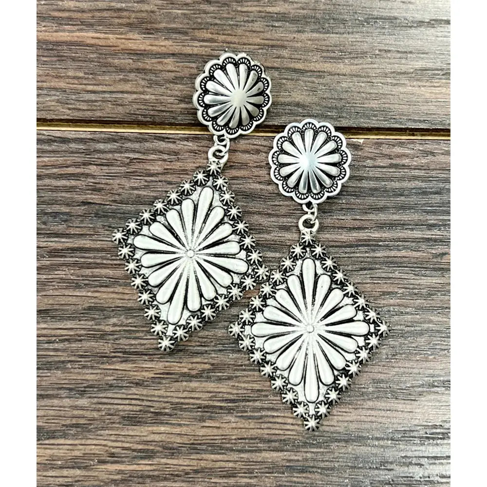 Crazy Concho Fashion Earrings-Jewelry-Deadwood South Boutique & Company LLC-Deadwood South Boutique, Women's Fashion Boutique in Henderson, TX