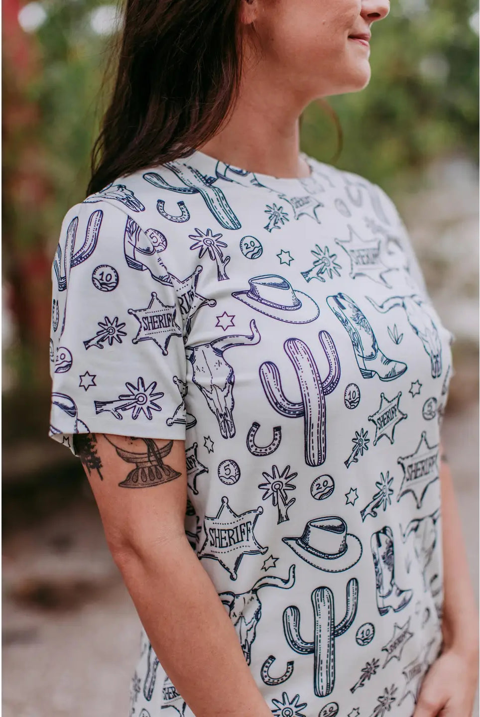 Sheriff Justice Tee-Top & Tees-Deadwood South Boutique & Company LLC-Deadwood South Boutique, Women's Fashion Boutique in Henderson, TX