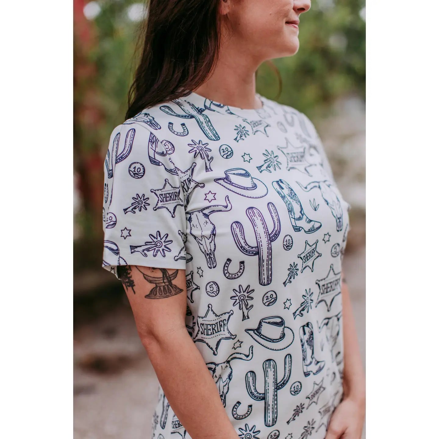 Sheriff Justice Tee-Top & Tees-Deadwood South Boutique & Company LLC-Deadwood South Boutique, Women's Fashion Boutique in Henderson, TX