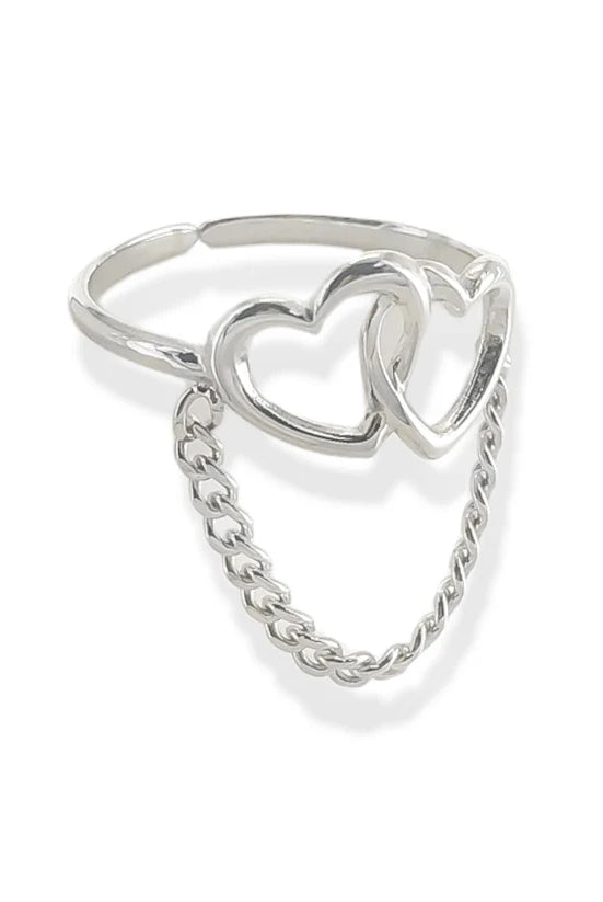 OMG Linking Hearts Ring-Jewelry-Deadwood South Boutique & Company LLC-Deadwood South Boutique, Women's Fashion Boutique in Henderson, TX