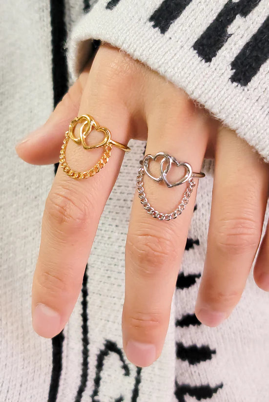 OMG Linking Hearts Ring-Jewelry-Deadwood South Boutique & Company LLC-Deadwood South Boutique, Women's Fashion Boutique in Henderson, TX