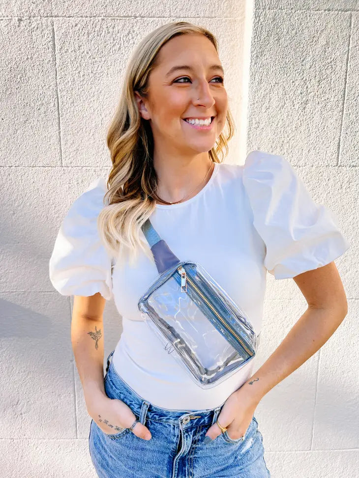 Ferris Clear Belt Bag-Bags & Purses-Deadwood South Boutique & Company-Deadwood South Boutique, Women's Fashion Boutique in Henderson, TX