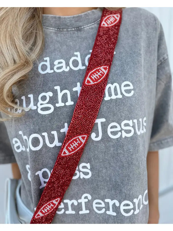 Beaded Football Bag Strap-Bag Straps-Deadwood South Boutique & Company-Deadwood South Boutique, Women's Fashion Boutique in Henderson, TX