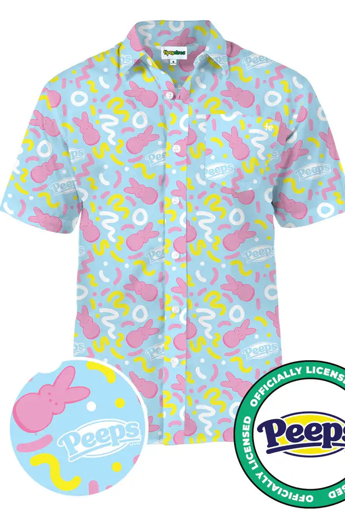 Peeps Sugar Me Button Down Shirt-mens shirt-Deadwood South Boutique & Company LLC-Deadwood South Boutique, Women's Fashion Boutique in Henderson, TX