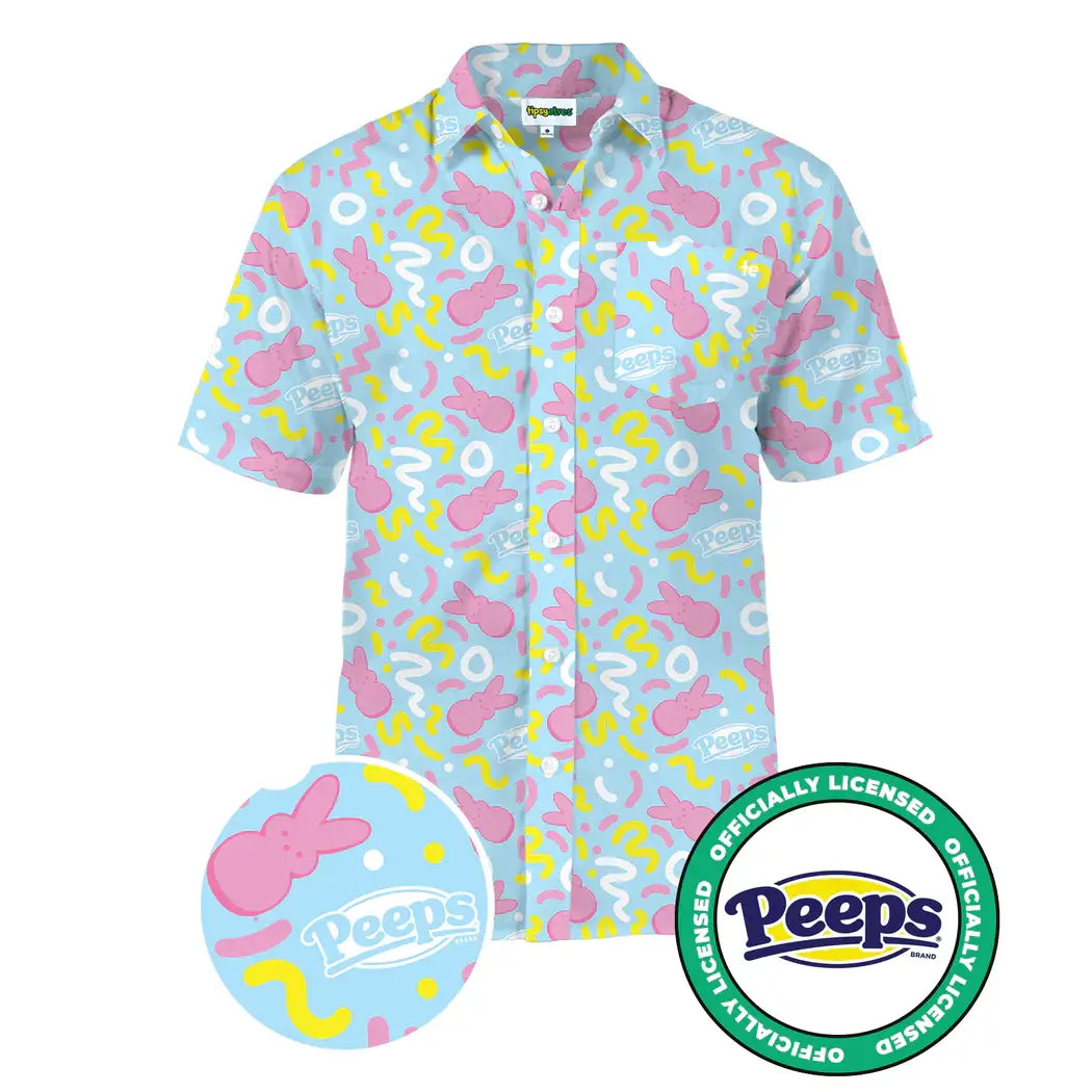 Peeps Sugar Me Button Down Shirt-mens shirt-Deadwood South Boutique & Company LLC-Deadwood South Boutique, Women's Fashion Boutique in Henderson, TX