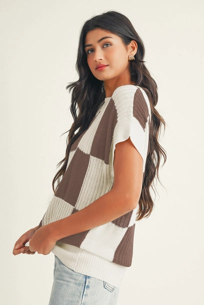 Color Black Crew Neck Short Sleeve Sweater-Deadwood South Boutique & Company LLC-Deadwood South Boutique, Women's Fashion Boutique in Henderson, TX